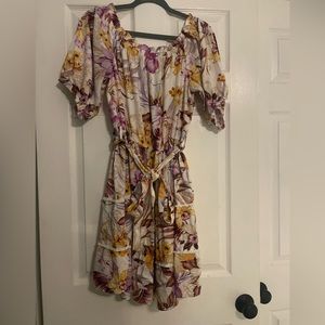 Floral off the should short City Chic dress